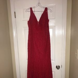 abby paris by lucci lu red prom dress